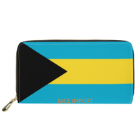 Dompet Bendera Antigua Dompet Panjang Kulit Dengan Kapasitas Besar Dompet Kulit Cocok untuk Wanita Perjalanan Penggunaan Sehari-hari