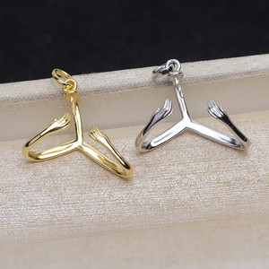 Pendentif en perle baroque, argent 925, bijoux faits à la main, 4994, perle étrangère féminine enveloppante, composants de bijoux vides - Product Image 1