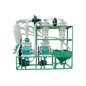 NF Series Grain Processing Machinery Flour Milling Grinding Wheat Maize Corn Rice NF Duplex Coarse Cereal Milling Machine