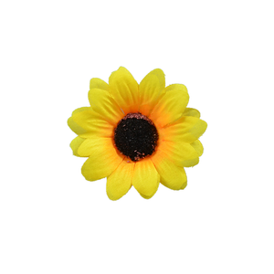 Handmade Modern Small Silk Sunflower <b>Artificial</b> <b>Flower</b> Heads for Valentine's Day Wedding Decoration DIY - Product Image 1