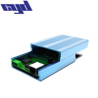 Fabricants boîtier en aluminium extrudé industriel personnalisé OEM PCB et boîtes de projet d'instrument boîtier pour boîtier d'amplificateurs