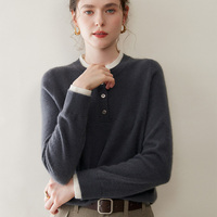 Vente directe d'usine dames 100% manteau en cachemire chaud et amincissant tricoté vêtements d'extérieur décontractés pour l'hiver logo personnalisé