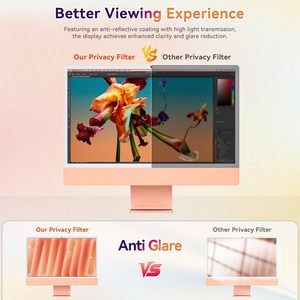 ฟิล์มกันมองข้างสำหรับ iMac รุ่นปี 2026 ขนาด 24 นิ้ว สำหรับคอมพิวเตอร์ตั้งโต๊ะปี 2021-2025 ป้องกันแสงสะท้อน ป้องกันการสอดแนม - Product Image 6