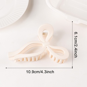 Элегантная заколка для волос Gorace Jewelry с кристаллами и матовым бантом, большая заколка-диск, зажим для волос, женский зажим-«акула» для затылка, подарок - Product Image 6