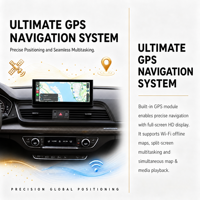 Snapdragon 665/685 untuk Audi Q5 Q5L (2017-2020) Radio Mobil 10.25/12.3 inci, Head Unit Multimedia Nirkabel CarPlay & Android Auto GPS