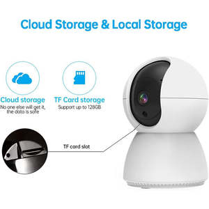 Caméra intelligente <span class=keywords><strong>sans</strong></span> fil pour animaux de compagnie avec surveillance <span class=keywords><strong>WiFi</strong></span> double bande, audio bidirectionnel, détection de mouvement, vision nocturne HD 1080p, grand angle de 130 degrés, cloud - Product Image 4