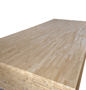 Panneau de contreplaqué en bois de caoutchouc avec jointure à doigts, face C, surface finement poncée pour la production de meubles - Product Image 1
