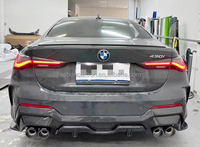 Diffuseur arrière universel en fibre de carbone léger de style S1 pour BMW Série 4 G22 G26 2020 et plus