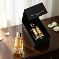 Diffuseur de parfum en rotin personnalisé avec logo pour homme, parfum boisé longue durée, coffret cadeau noir de luxe, vente en gros, marque privée