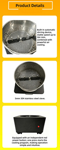 Refroidisseur professionnel de grains de café pour petit torréfacteur domestique, adapté aux noix, cacahuètes, amandes et graines de tournesol. - Product Image 5