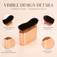 Pinceau Kabuki Applicateur de Bronzage Végétalien en Gros, Logo Personnalisé, Marque Privée, Pinceaux Corporels de Luxe pour Bronzer, OEM ODM
