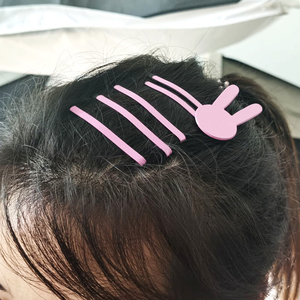Pinza de Pelo de Anime Seishun Buta Yarou, <span class=keywords><strong>Sakurajima</strong></span> <span class=keywords><strong>Mai</strong></span>, Kawaii, Lolita, Niñas, Conejo, Cosplay, Pasador de Pelo Rosa, Accesorios para el Cabello - Product Image 4