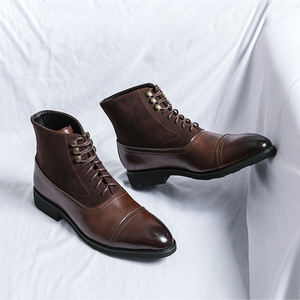 Classic Design Fashionable Pointed Chelsea <b>Boots</b> Durable and Lightweight Formal Leather Shoes <b>for</b> <b>Men</b> - Product Image 1