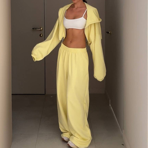 Ensemble de sweats à capuche et pantalons de survêtement avec logo personnalisé, sweats à capuche et pantalons de survêtement pour femmes, ensembles pour femmes - Product Image 1