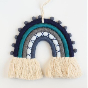 Trendy Bohemian Rainbow Fabric Wall Hanging Home Decor - Product Image 1