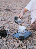 Vaisselle de camping pliable ultralégère en PP transparent de qualité alimentaire : bol, assiette, filtre à café, entonnoir, tasse à eau, fourchette, cuillère