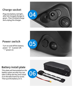 นกแก้วขนาดใหญ่48โวลต์36โวลต์10AH จักรยานเสือภูเขาจักรยานไฟฟ้าแบตเตอรี่ลิเธียม downtube ดัดแปลง - Product Image 4