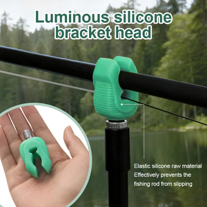 JSFUN 4 pièces de supports de canne à pêche lumineux en caoutchouc pour cannes à pêche, <span class=keywords><strong>Buzz</strong></span> <span class=keywords><strong>Bar</strong></span>, accessoires de pêche - Product Image 5