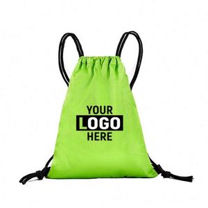 กระเป๋าเป้สะพายหลังแบบมีเชือกผูก รุ่น Custom Logo Pretty Arts สำหรับทุกเพศทุกวัย ผลิตจากโพลีเอสเตอร์น้ำหนักเบา กันน้ำ พร้อมหูหิ้วนุ่ม เหมาะสำหรับการเดินทาง - Product Image 4