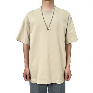 T-shirt à manches courtes pour homme, col rond, coupe classique, couleur unie, jersey de coton, vêtements décontractés - Product Image 2