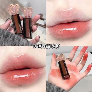 Lucidalabbra Gege Bear Love Water Gloss Mirror Nude, Rossetto per Studentesse, Gloss Labbra Colorato, Design Love Lipstick - Product Image 3