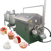 Machine d'aération de gâteau de crème de pâte à pâtisserie continue gonflable automatique équipement spécial de distributeur de gâteau de pâtisserie à vendre