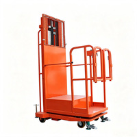 Chariot de manutention semi-électrique pour allées étroites, capacité de charge 200 kg, hauteur de levage 2,7-4,5 m, certifié CE