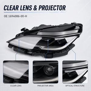Ahorro en Compras al por Mayor: Conjunto de Faros LED de Alto Rendimiento LinTech 1694086-00-H-M para Modelo 3 (Versión Renovada) - Punto Clave de Venta - Product Image 4