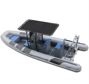 عالية الكمية 20ft RHIB 620 العميق V الألومنيوم ضلع Hypalon PVC قوارب مطاطية - Product Image 1