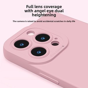 Étui de téléphone portable pour 14 Pro Max/13/12/11/XR/<span class=keywords><strong>8</strong></span> Plus - Design uni, antichoc et peint, <span class=keywords><strong>coque</strong></span> souple - Product Image 3