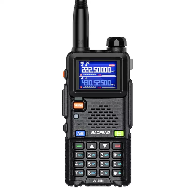 For UV-5RM 10W Multi-Band Two Way Radio Long Range Air Band NOAA Weather Alert USB-C Charging VOX Functions Noise Canceling