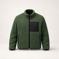 Veste en polaire sherpa pour homme, fausse fourrure, chaude, pour l'hiver, logo personnalisé, fournisseur direct d'usine OEM