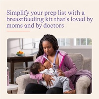 Kit Essentiel d'Allaitement NZMAN pour les Nouvelles Mamans, Coffret Cadeau de 77 Pièces avec Coussinets d'Allaitement, Sacs de Conservation du Lait Maternel