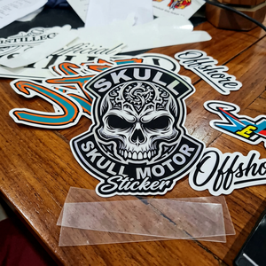 <b>Waterproof</b> Eco-friendly UV Coated Clear Transparent Vinyl <b>Sticker</b> Weather-resistant Custom Design Promotional <b>Stickers</b> for Car - Product Image 1