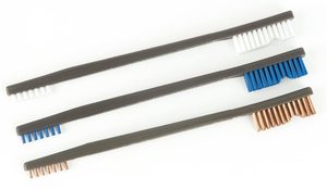 <span class=keywords><strong>Brosse</strong></span> <span class=keywords><strong>métallique</strong></span> plate en nylon à poils en plastique de 3/4 pouces #403 Tige de 1/8 pouces pour outils rotatifs <span class=keywords><strong>Dremel</strong></span> - Product Image 5