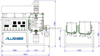 Machine à émulsionner sous vide, mélangeur cosmétique, homogénéisateur sous vide, émulsifiant, machine à fabriquer des crèmes pour le visage et des lotions pour le corps