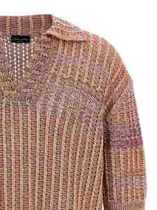 Polo d'été en laine mélangée tricoté personnalisé, demi-cardigan, pull pour hommes, pull, polo sans boutons - Product Image 4