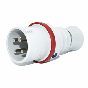 Per HP IP44/IP54 3P + T 16A 380-415V rosso 6H in ottone cavo a vite a muro rettilineo per Sudafrica e EU Rated 32A - Product Image 1