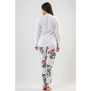 ชุดนอนแขนยาวผ้าฟลีซสำหรับผู้หญิง คอกลม มีกระเป๋าทรงรี สามารถสกรีนโลโก้ได้ เอวยางยืด ใส่สบาย ระบายอากาศได้ดี - Product Image 1