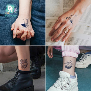 Desain Tato Temporer Wanita Pria Grosir Tahan Air Tahan Lama 2 Minggu Tato Semi Permanen Berbahan Jus - Product Image 4