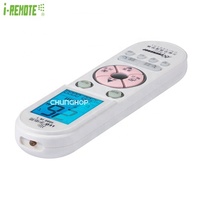 Control Remoto Universal de Plástico para Aire Acondicionado I-REMOTE con 12 Teclas, Código Fijo, Infrarrojos, Alcance de 8M, Linterna LED y Retroiluminación