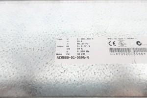 ACH550-01-059A-4 ไดรฟ์ VFD ซีรีส์ ACH550 30kW 380-480V AC 0-500Hz PLC สำหรับการควบคุมอุตสาหกรรมและ PLC ใหม่ - Product Image 4
