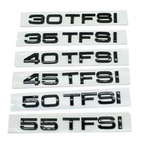 Autocollant 3D chromé ABS noir et argent pour emblème latéral de voiture 4x4 TFSI 30-55, lettres de badge et décalcomanie de coffre