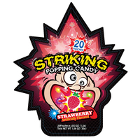 Prix le plus bas frappant Popping Candy 30G saveur de fruits mélangés bonbons durs bonbons aux fruits