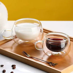 <span class=keywords><strong>Tasse</strong></span> en verre transparent résistant à la chaleur, <span class=keywords><strong>tasse</strong></span> à thé et à café avec poignée, verre à double paroi isolé, tasses à espresso <span class=keywords><strong>Nespresso</strong></span> - Product Image 2