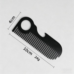 Outil <span class=keywords><strong>de</strong></span> modelage <span class=keywords><strong>de</strong></span> barbe pour homme, peigne en métal pour cheveux, barbe et <span class=keywords><strong>moustache</strong></span>, peigne à barbe double face, peigne à cheveux et à barbe 2 en 1 - Product Image 6