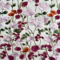Usine directe bricolage multicolore Jacquard lourd broderie maille tissu mariage non tissé Techniques fil teint motif