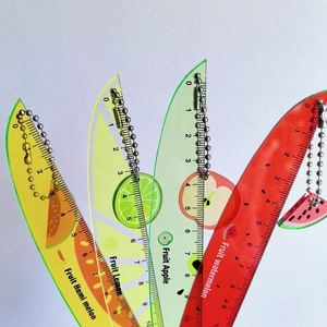 Adornos Creativos con Forma de Fruta de 15 cm, Regla de Dibujo de Plástico Colorida para Niños, Material Escolar Educativo, Recompensas para Estudiantes - Product Image 5