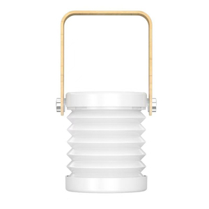 Scandinavian Mushroom Table Lamp Brass Base <b>White</b> Crystal Bell <b>Shade</b> Push Button Switch LED 3500K Warm <b>Light</b> AC E26 - Product Image 6