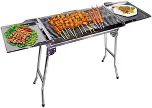 Zware Vouwen Camping Outdoor Bbq Pit Bbq Grill Houtskool